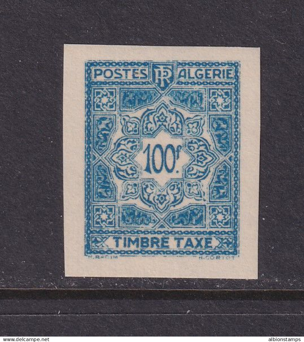 Algeria, Scott J48 Var (Yvert TT48a), MLH, Imperforate - Timbres-taxe