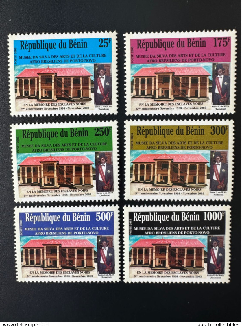 Bénin 2003 Mi. 1350 - 1355 Musée Da Silva Des Arts Et De La Culture Afro Brésiliens De Porto-Novo Esclaves 1998 MNH** - Benin - Dahomey (1960-...)