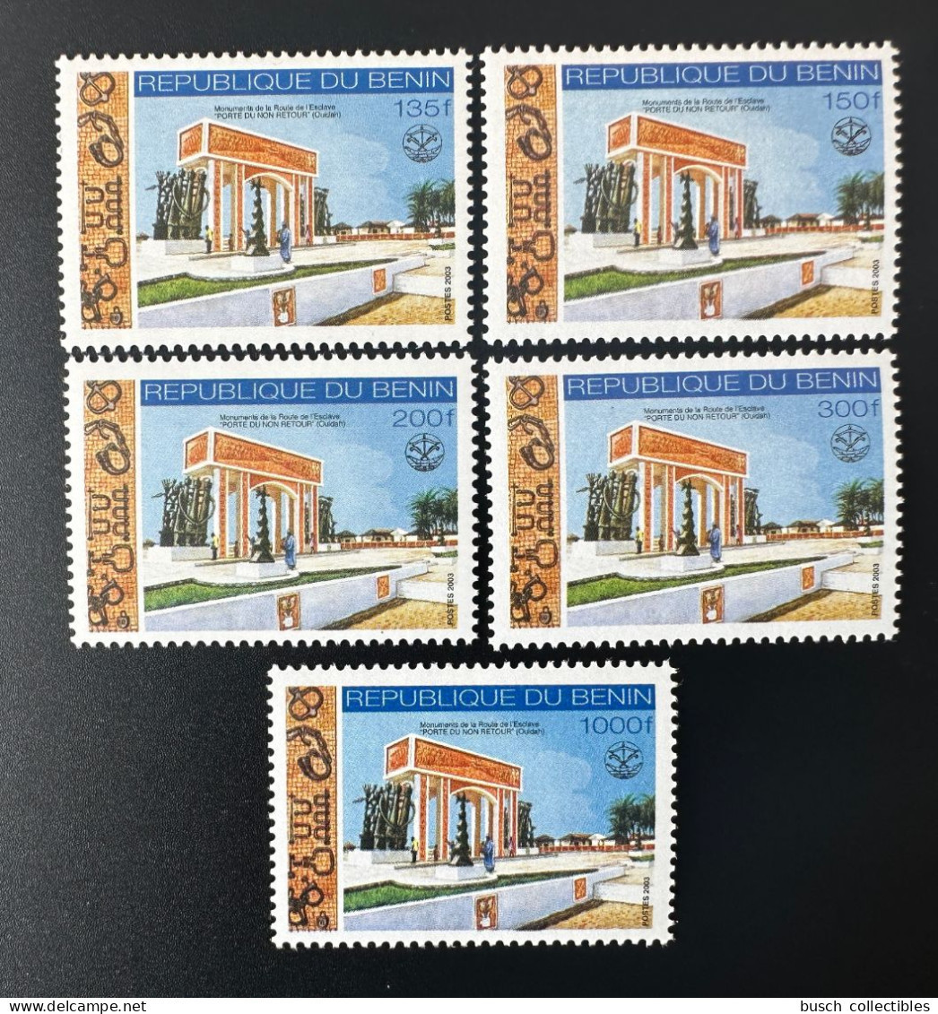 Bénin 2003 Mi. 1345 - 1349 Monuments De La Route De L'Esclave Porte Du Non Retour Ouidah MNH** - Benin – Dahomey (1960-...)