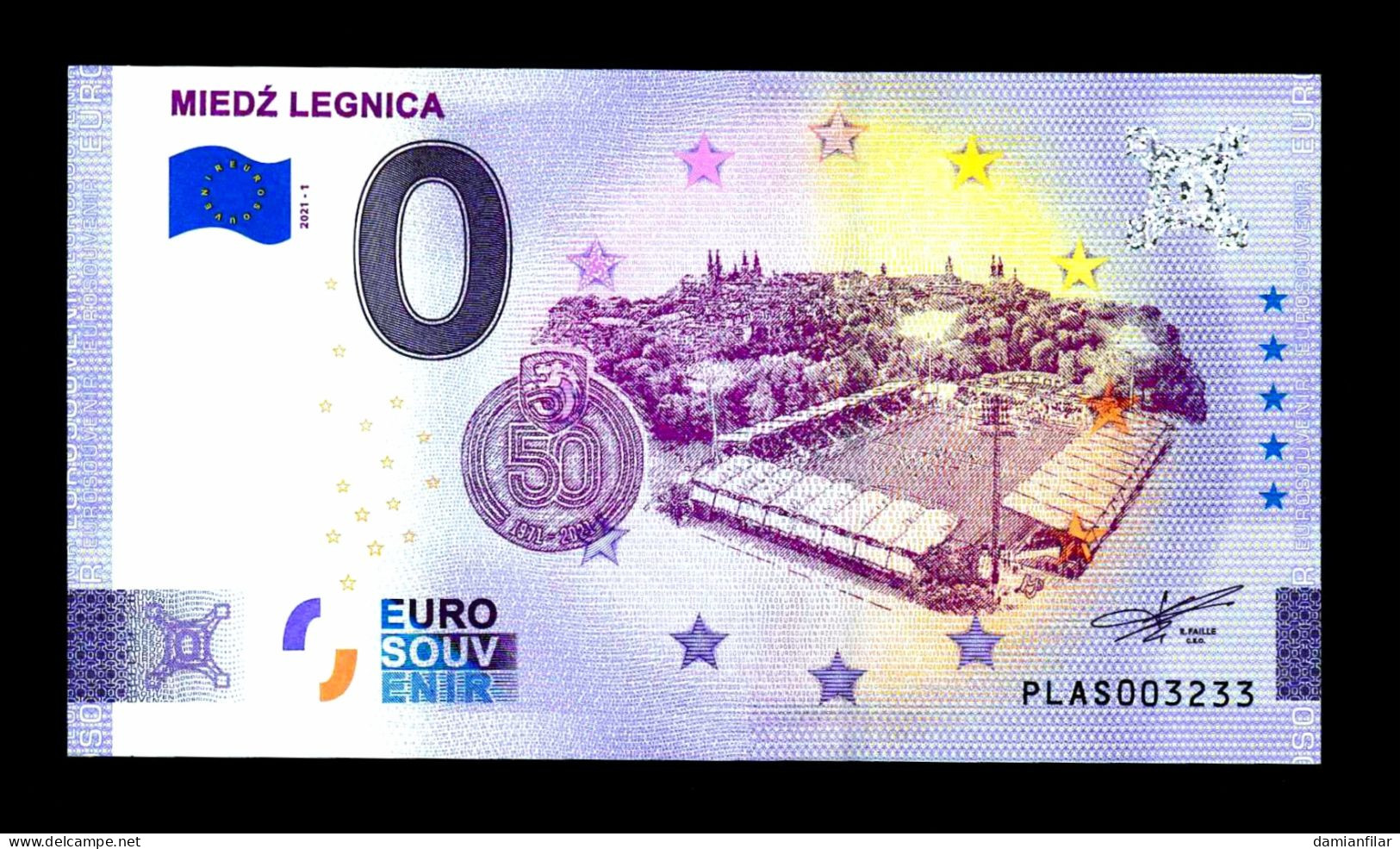 0 Euro Souvenir Miedź Legnica NORMAL Poland PLAS 2021-1 - Pologne