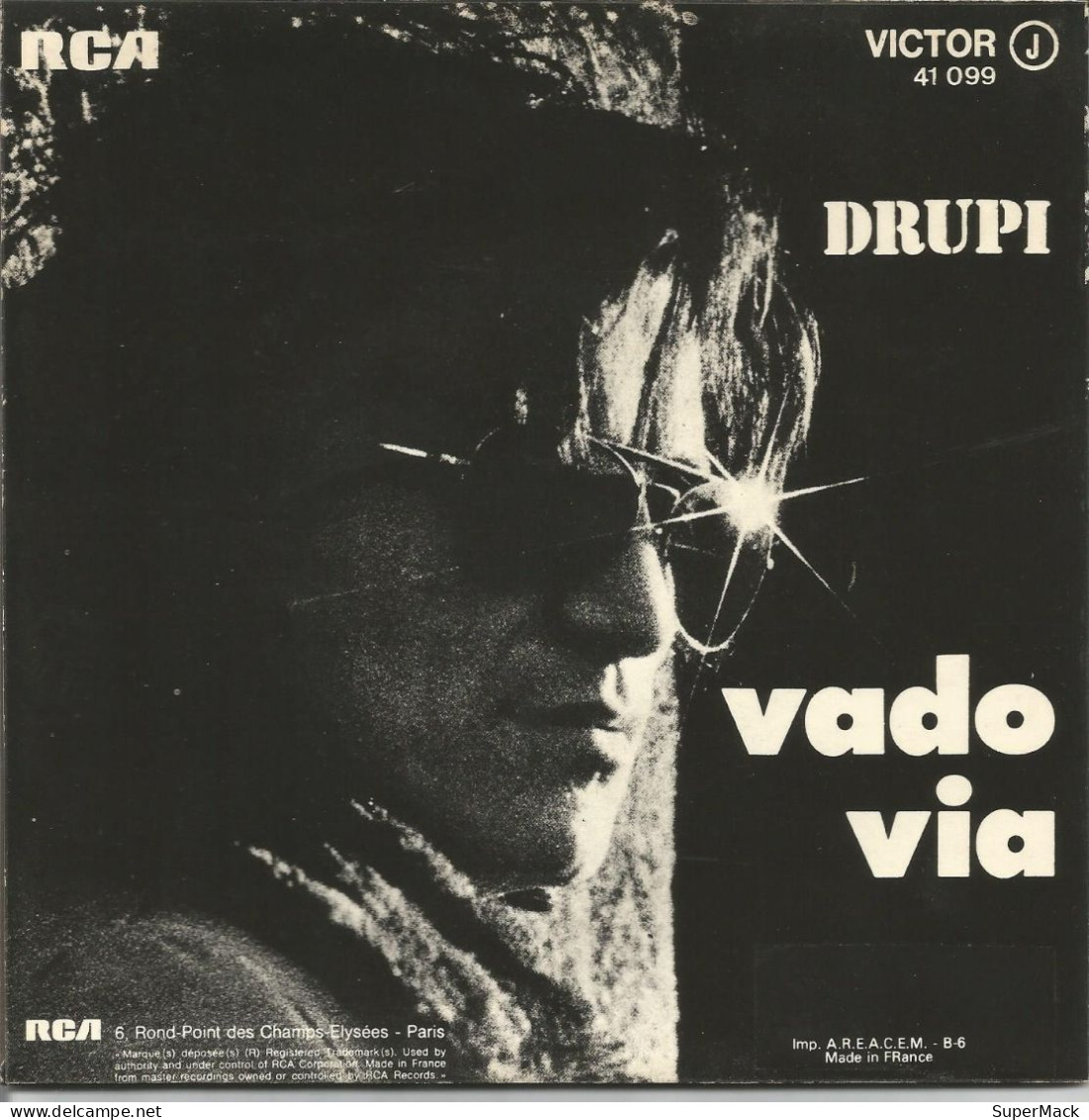 45T Drupi - Vado Via - RCA Victor 41.099 - France - 1973 - Ediciones De Colección