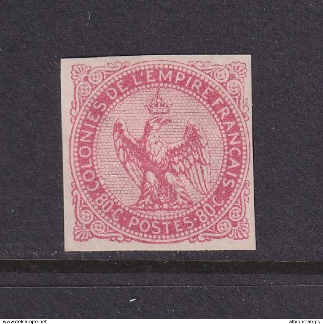 French Colonies (General), Scott 6 (Yvert 6), MHR - Aquila Imperiale