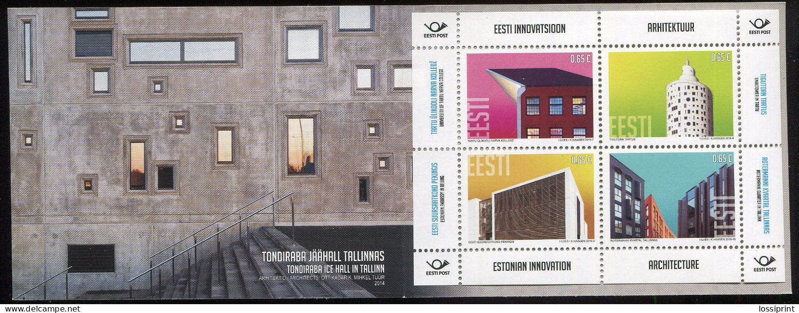 Estonia:Unused Booklet Estonian Innovation - Architecture, 2016, MNH - Estonie