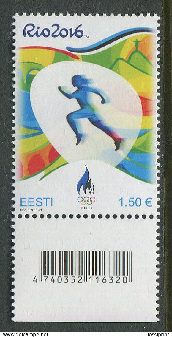 Estonia:Unused Stamp Rio De Janeiro Olympic Games, 2016, MNH - Estonie