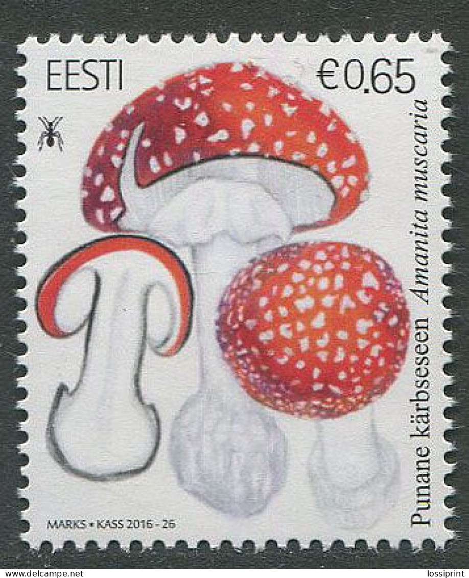 Estonia:Unused Stamp Mushrooms, 2016, MNH - Estonie