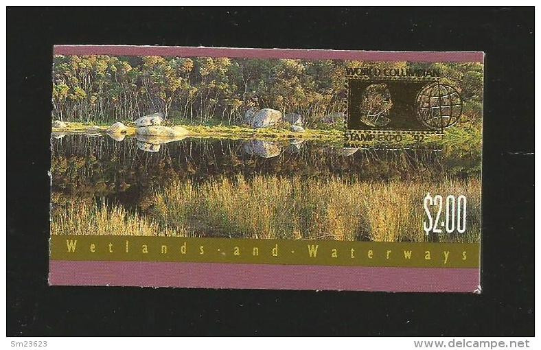 Australien 1991  Mi.Nr. MH 75 C (1286 / 87 C ) Wetland And Waterways - Stamp EXPO '92 - Postfrisch / MNH / Mint / (**) - Markenheftchen