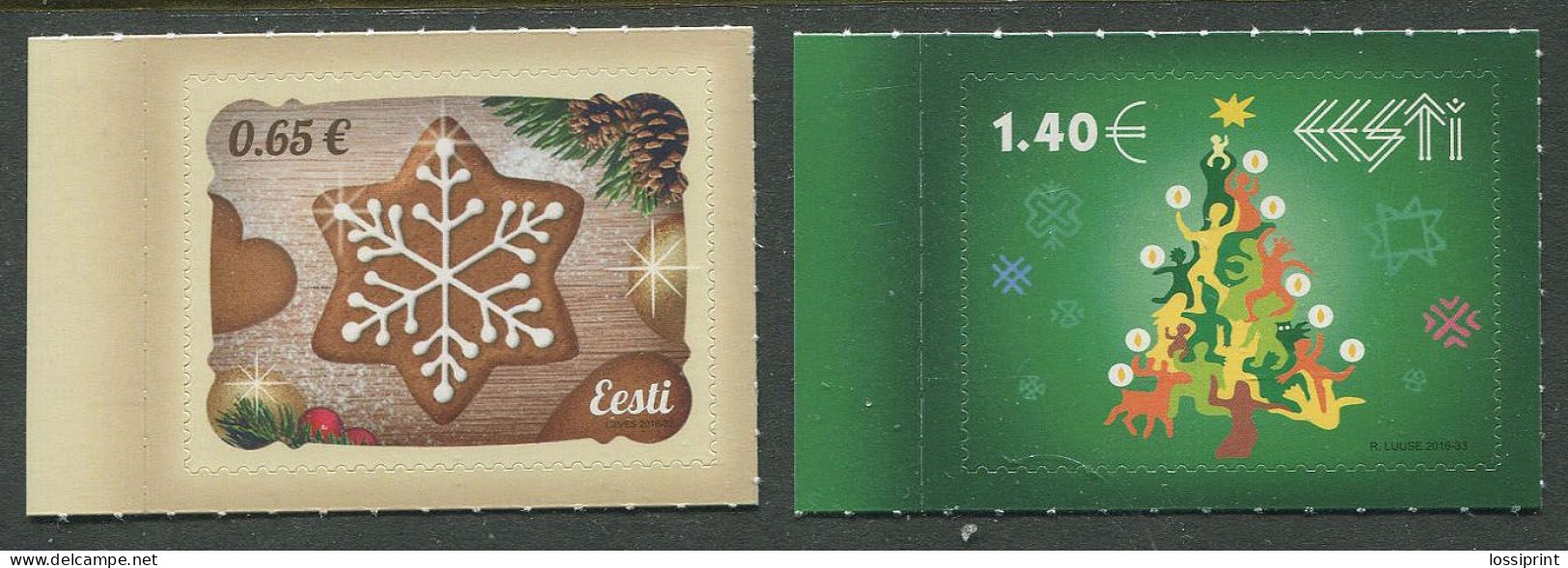 Estonia:Unused Stamps Christmas, 2016, MNH - Estonie