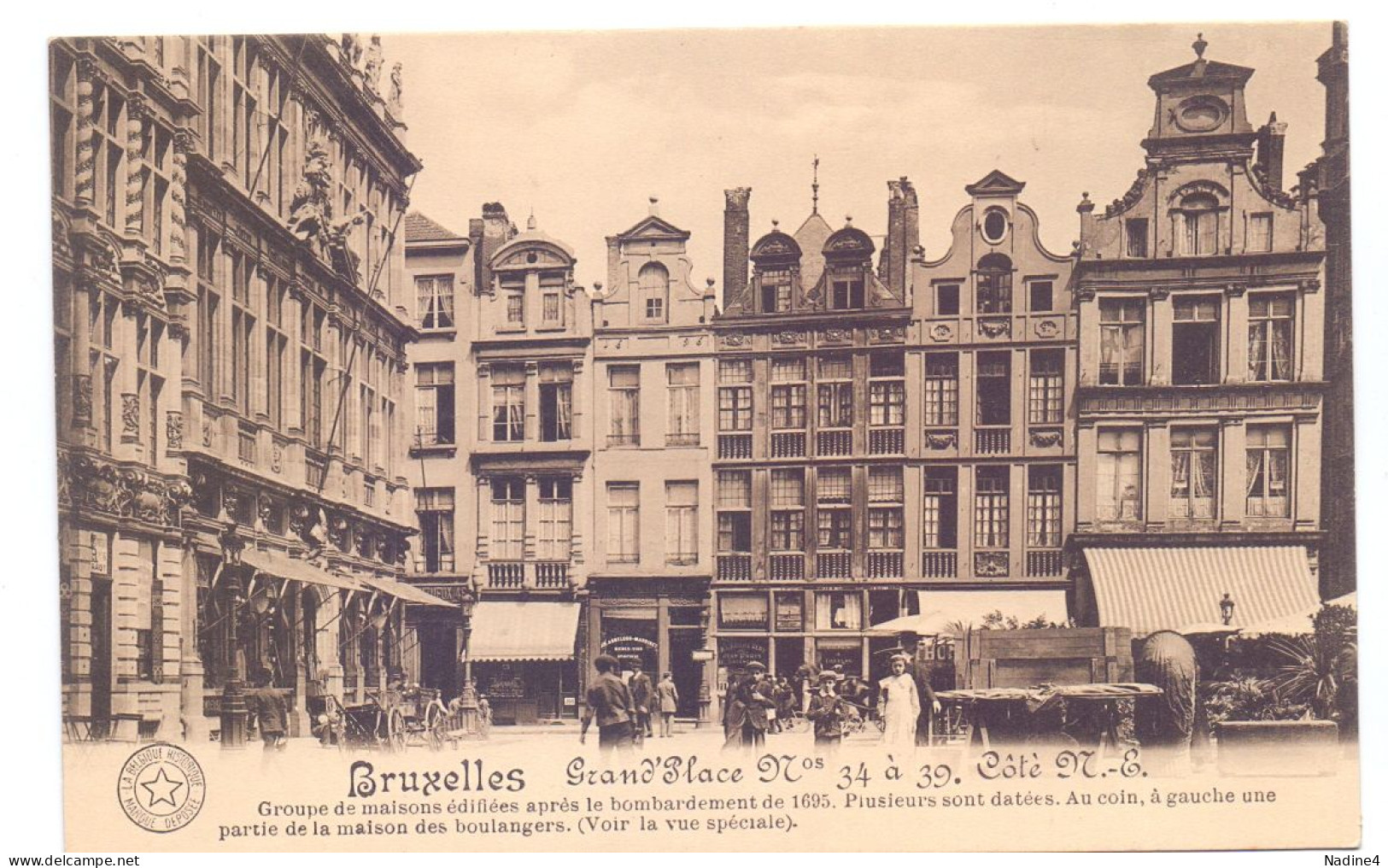 CP - Bruxelles - Grand Place , Marché - Mercadillos