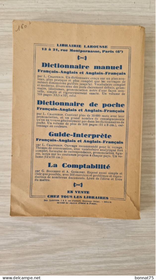 L'ANGLAIS COMMERCIAL- 1928 - Zaken/ Beheer