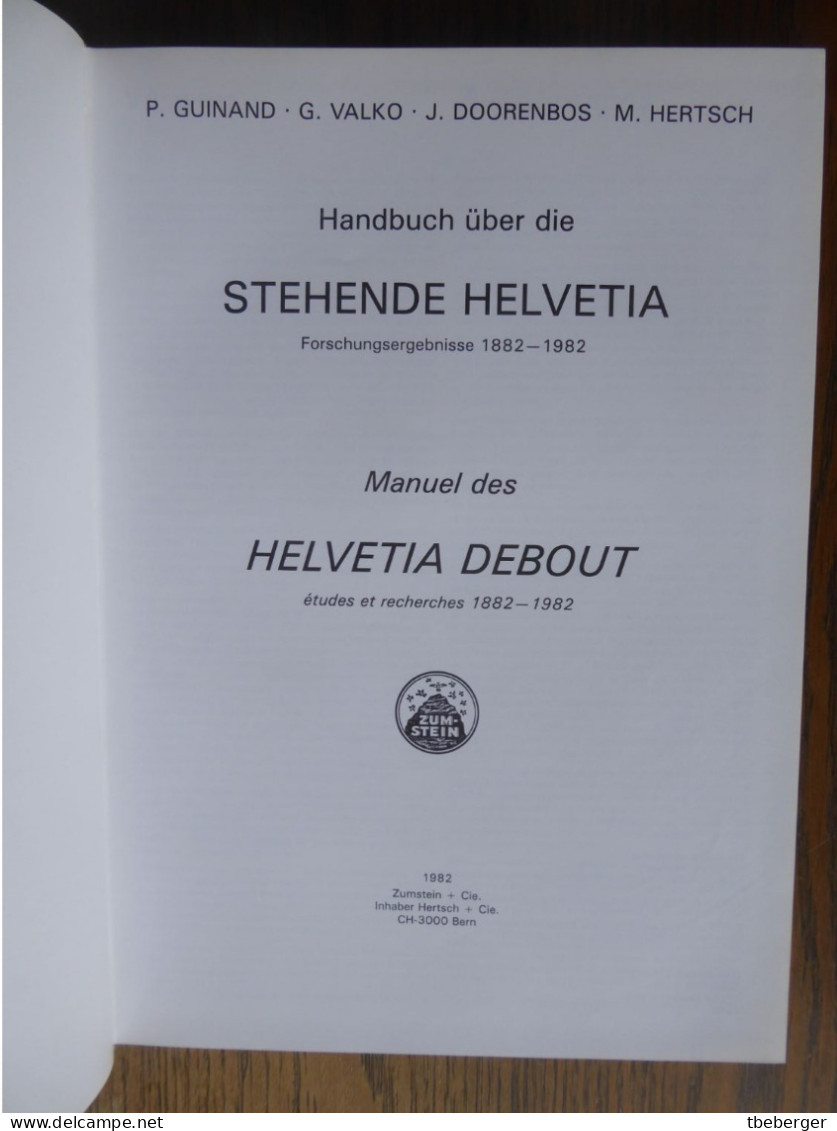 Guinand Stehende Helvetia / Helvetia Debout 1882 - 1907 - Handbücher