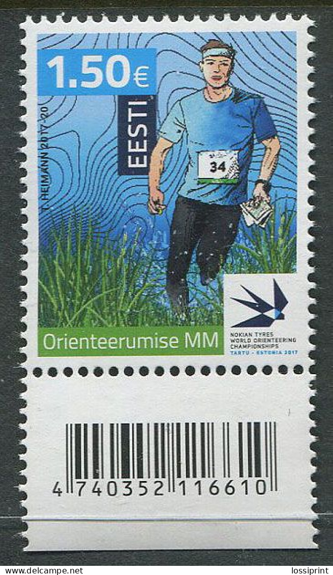 Estonia:Unused Stamp Orientation World Championships, 2017, MNH - Estonie