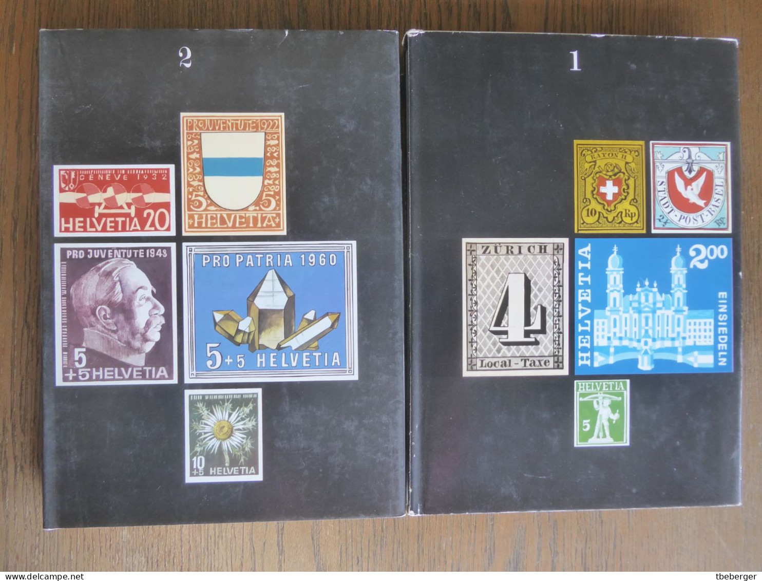 Timbres-poste Suisses 1 & 2 Max Hertsch; Silva Zurich 1973 - Handboeken