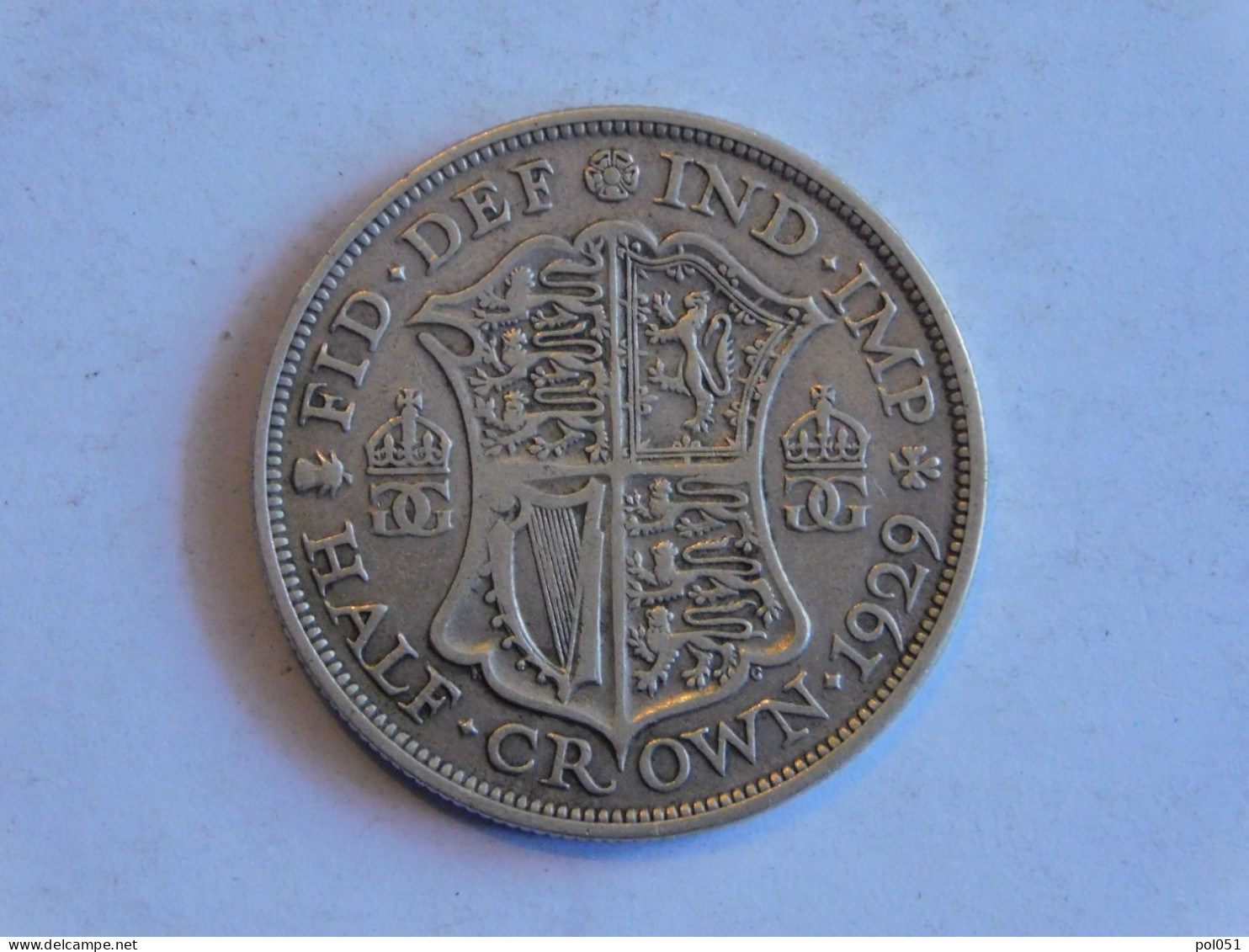 UK Grande-Bretagne 1/2 Half Crown 1929 Silver, Argent - K. 1/2 Crown