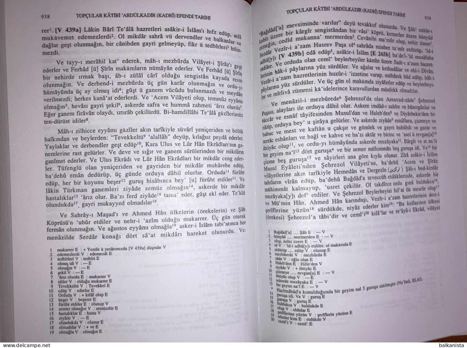 Topcular Katibi Abdulkadir (Kadri) Efendi Tarihi 2 Cilt Ziya Yilmazer