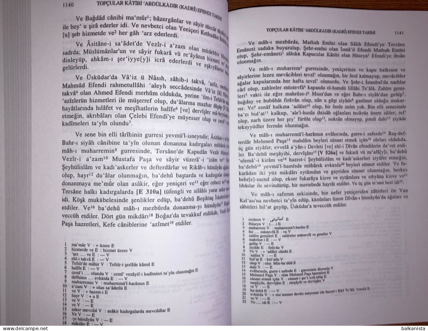 Topcular Katibi Abdulkadir (Kadri) Efendi Tarihi 2 Cilt Ziya Yilmazer