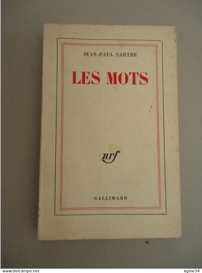 Gallimard - Jean-Paul Sartre - Les  Mots - 5 Mars 1964 - - Sociologia