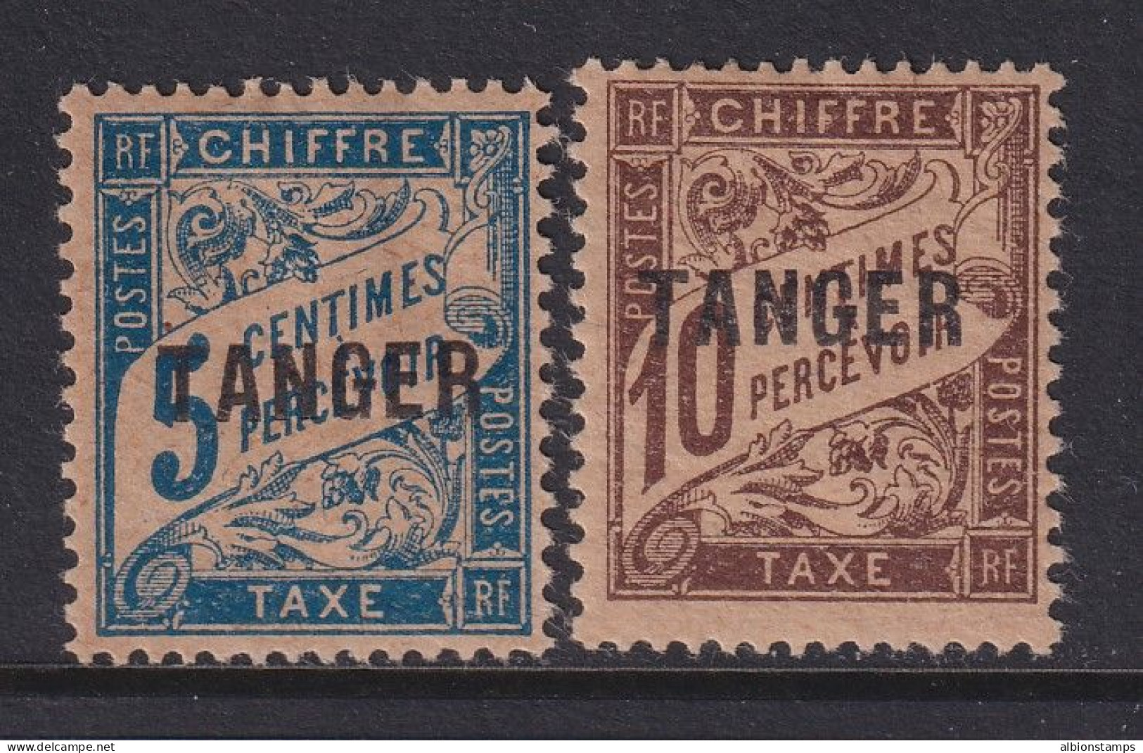 French Morocco, Scott J36a-J37a, MHR - Postage Due