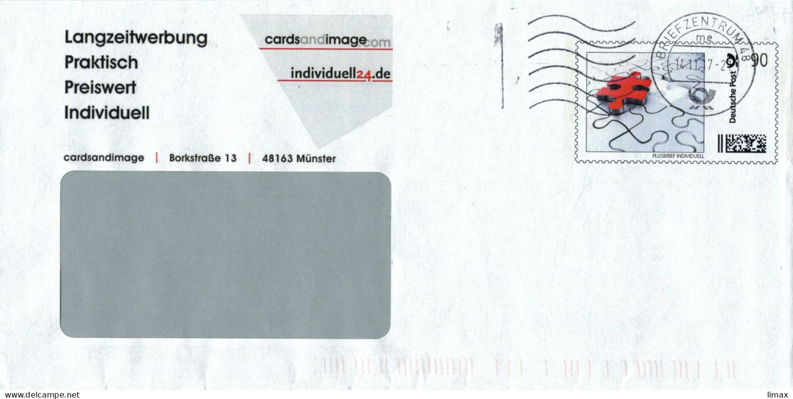 [C3] Ganzsache Cards & Image 2017 BZ 48 FK 48163 Münster - Privatumschläge - Gebraucht