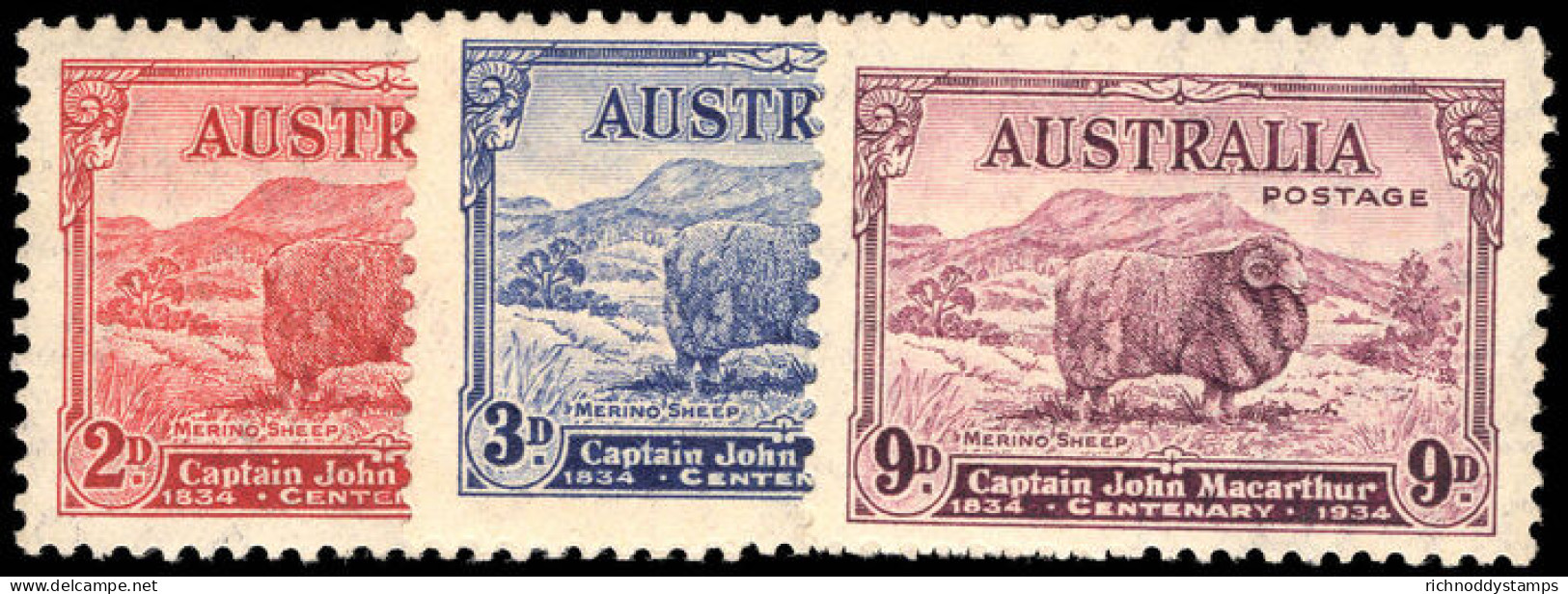 Australia 1934 Death Centenary Of Captain John Macarthur Unmounted Mint. - Ongebruikt