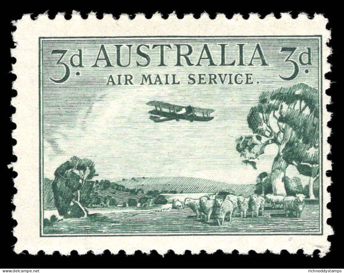 Australia 1929 De Havilland Hercules Lightly Mounted Mint. - Ongebruikt