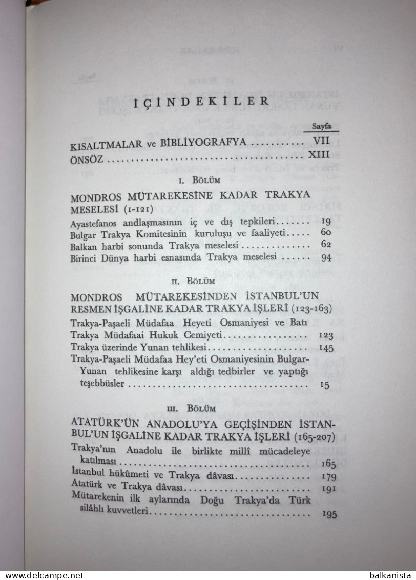 Trakya'da Milli Mucadele Tevfik Bıyıklioglu Ottoman Turkish History Thrace - Midden-Oosten