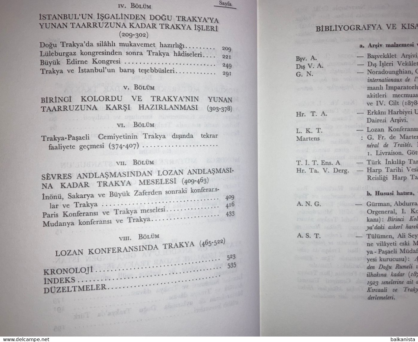 Trakya'da Milli Mucadele Tevfik Bıyıklioglu Ottoman Turkish History Thrace - Moyen Orient