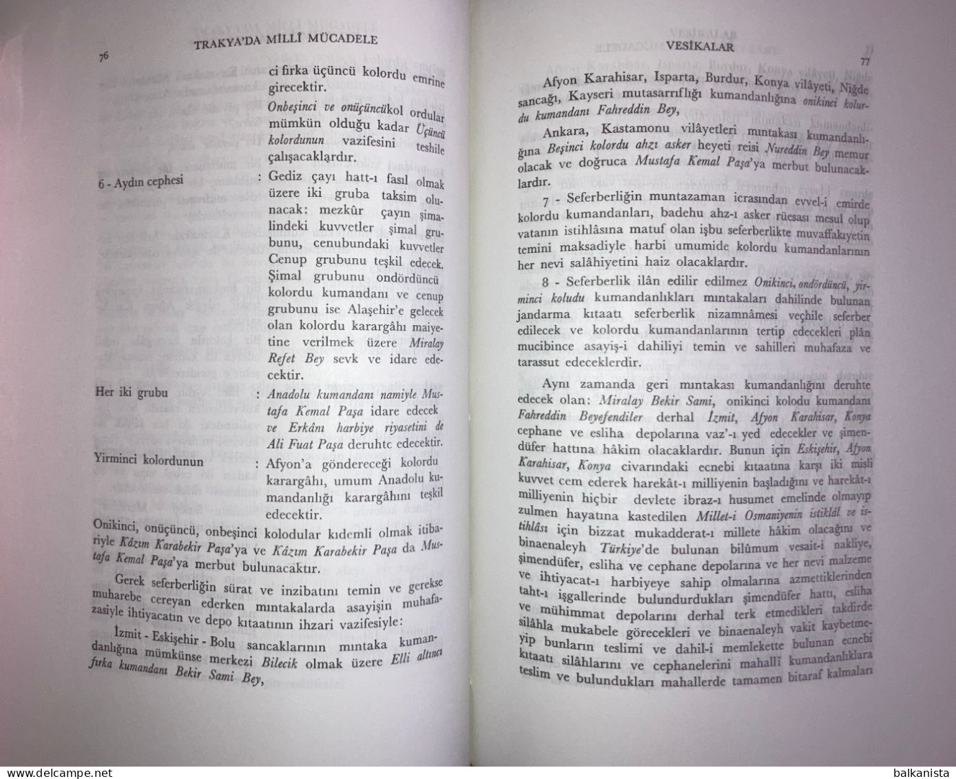 Trakya'da Milli Mucadele Tevfik Bıyıklioglu Ottoman Turkish History Thrace - Medio Oriente