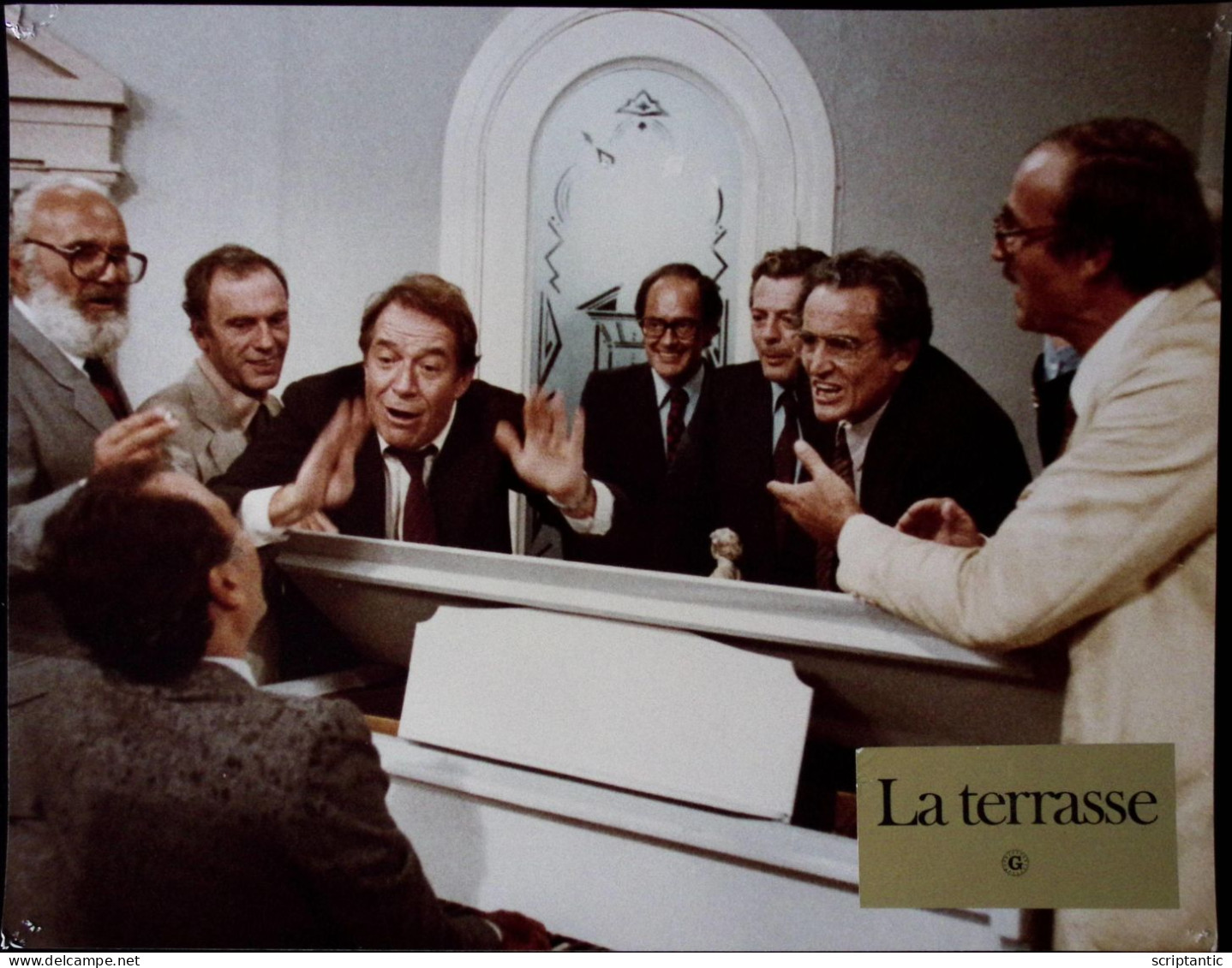 Photo Exploitation Film La Terrasse 1980 - Mastroianni - Tognazzi - Trintignant -  30x23cm - Fotos
