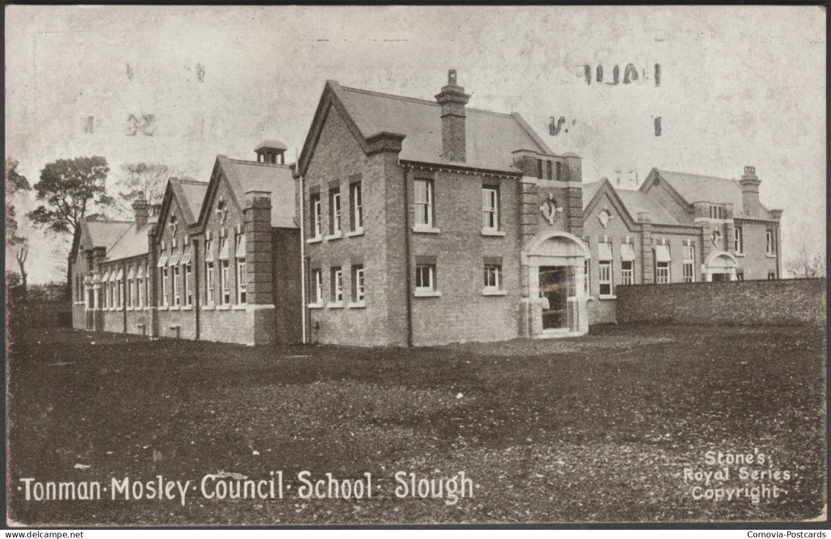 Tonman Mosley Council School, Slough, Buckinghamshire, 1912 - HG Stone Postcard - Buckinghamshire