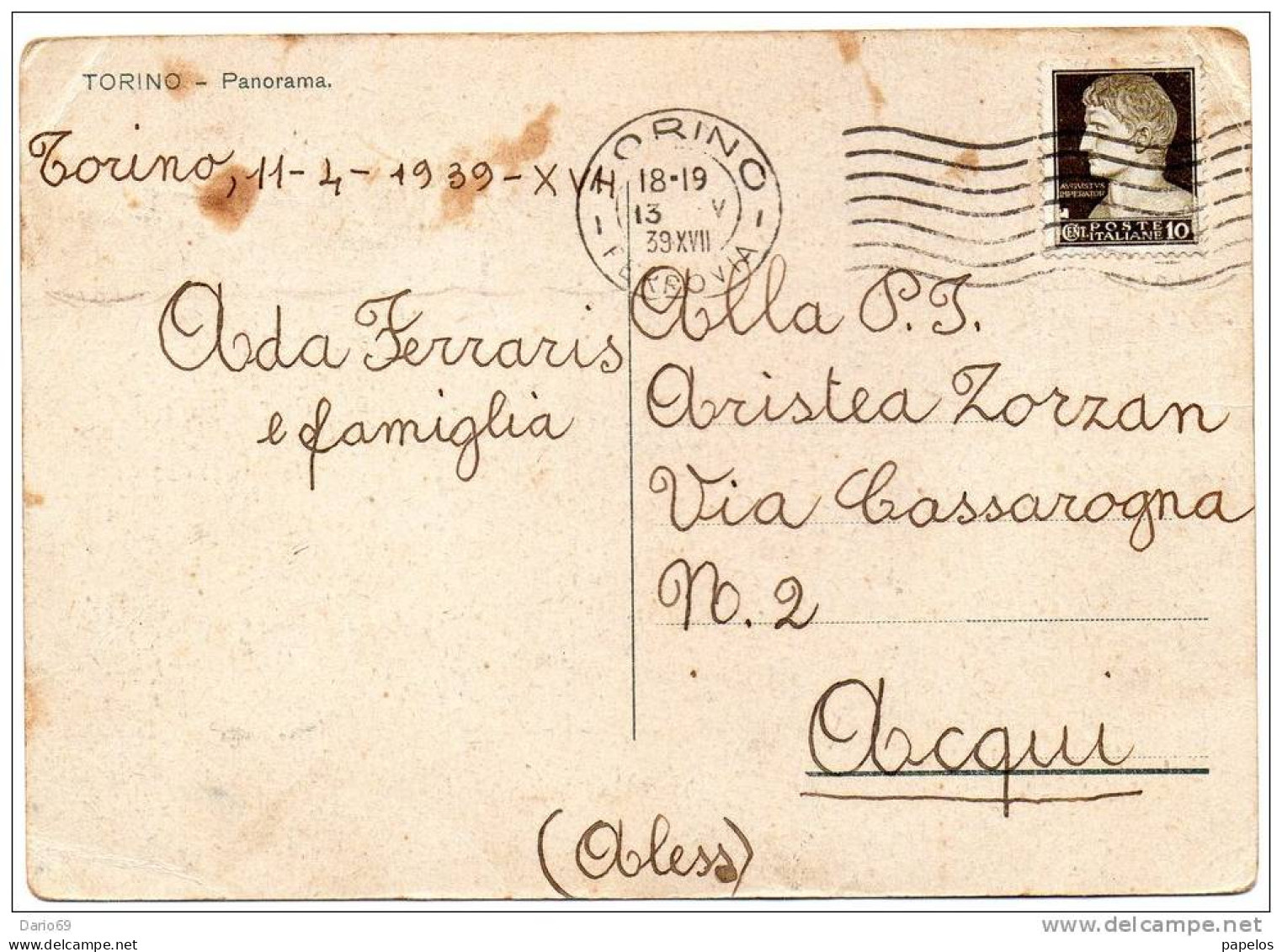 1939 - TORINO - PANORAMA - Panoramische Zichten, Meerdere Zichten