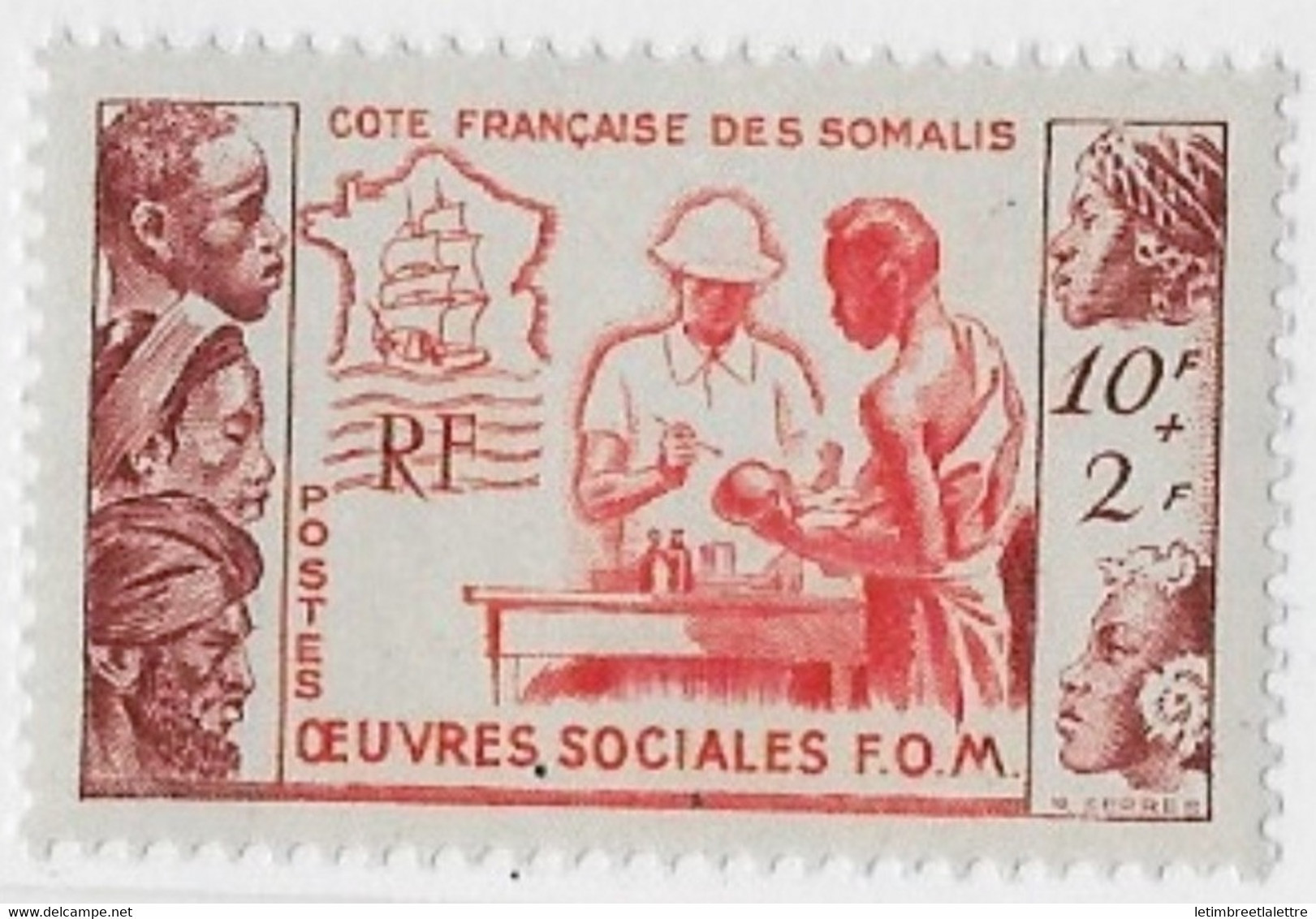 Côte Des Somalis - YT N° 283 ** - Neuf Sans Charnière - 1950 - Nuevos