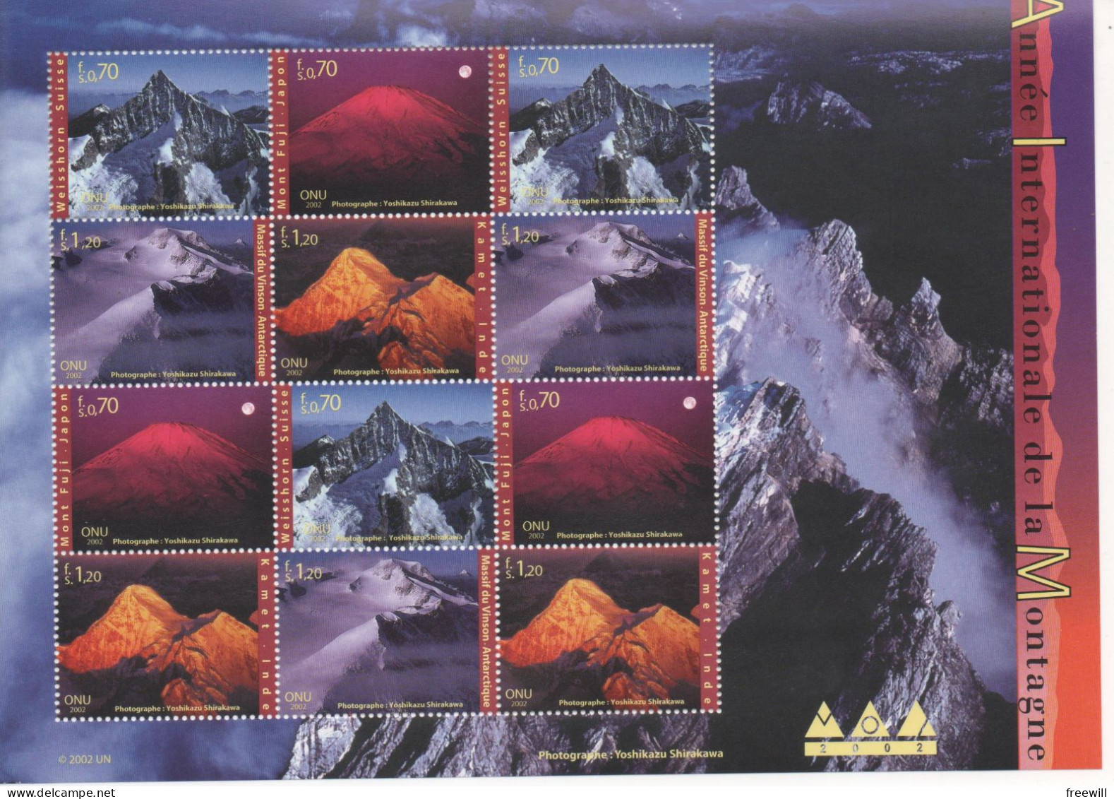 Année Internationale De La Montagne 2002 XXX - Blokken & Velletjes