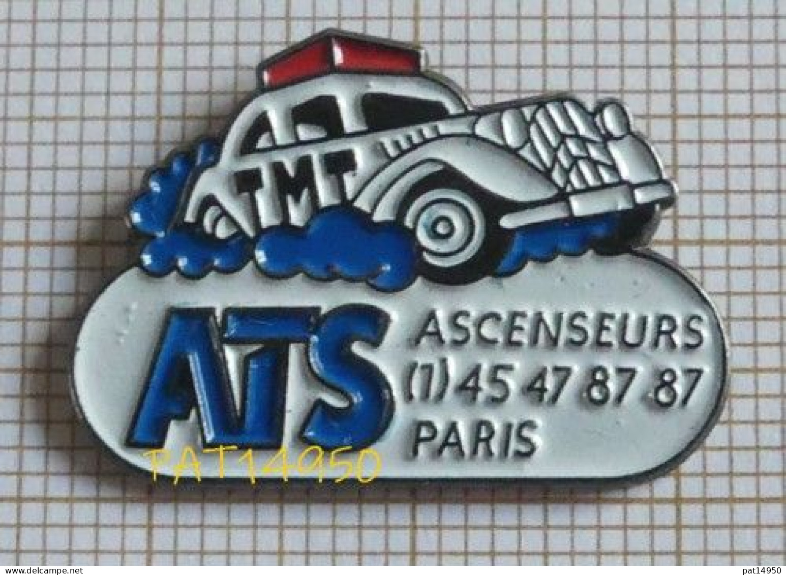 PAT14950 CITROËN TMT Tour Du Monde En Traction  Sponsor ATS ASCENSEURS PARIS - Citroën