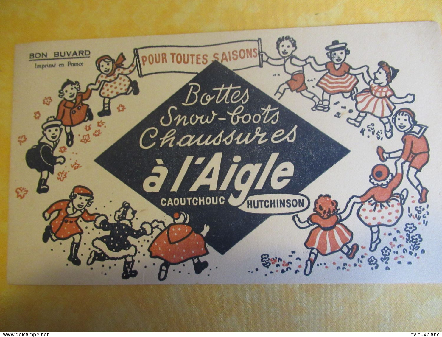 Buvard Ancien /Vêtement/"à L'Aigle Caoutchouc Hutchinson "/Pour Toutes Saisons/ Vers 1950-60   BUV728 - Textile & Clothing