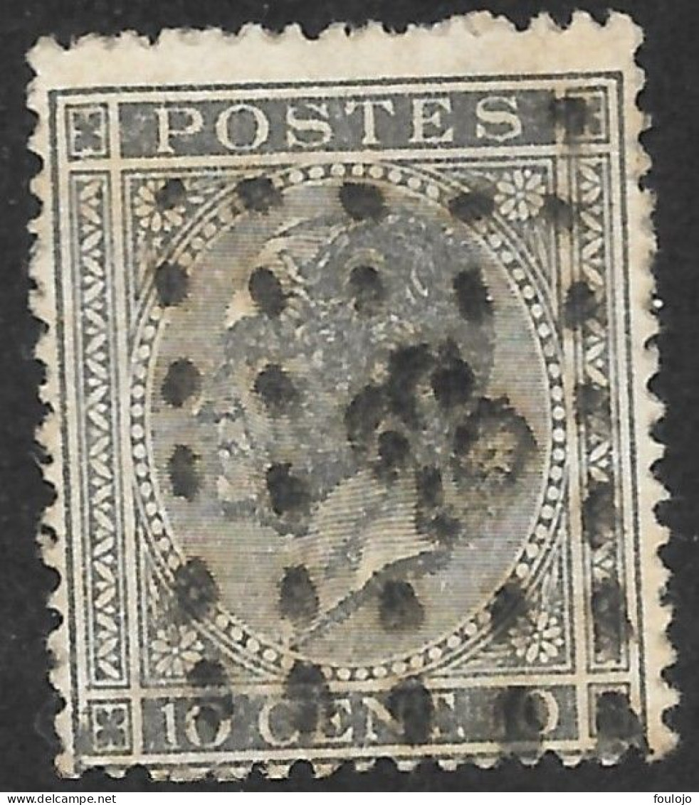 17 LP63 Bruxelles (Nord) Décentré (lot 59) - 1865-1866 Profil Gauche