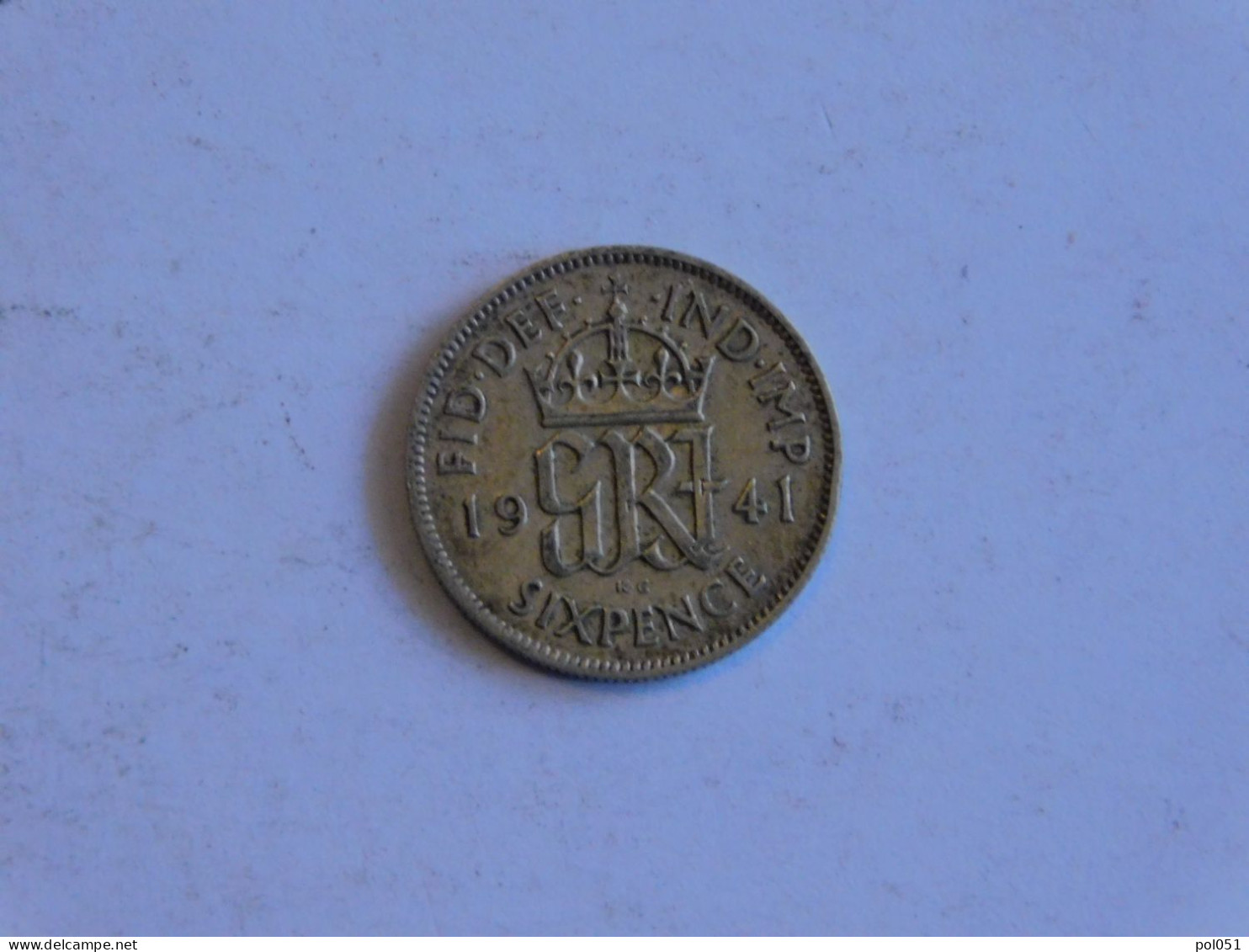 UK Grande-Bretagne 6 Six Pence 1941 Silver, Argent - H. 6 Pence