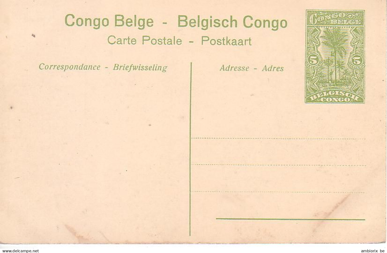 Etier Postal Congo Neuf N° 42 - 31 - Basoko - Vue D'ensemble De La Station De L'Etat - Interi Postali