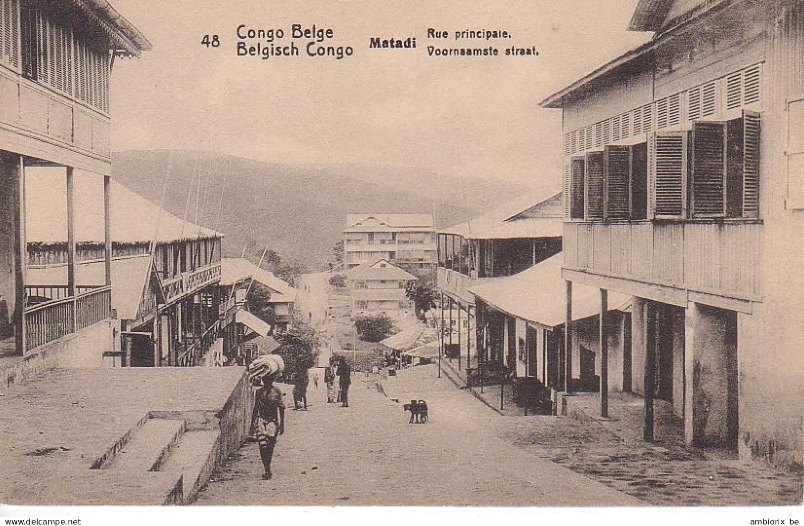 Etier Postal Congo Neuf N° 42 - 48 - Matadi - Rue Principale - Entiers Postaux