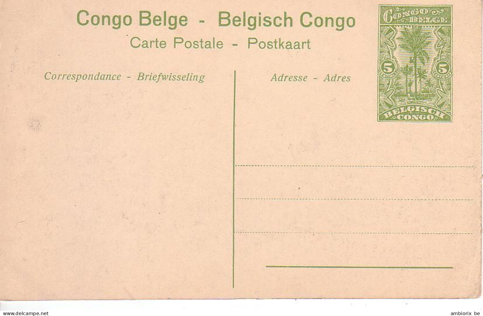 Etier Postal Congo Neuf N° 42 - 58 - Chemin De Fer Du Bas Congo - Pont Sur La Pozo - Interi Postali