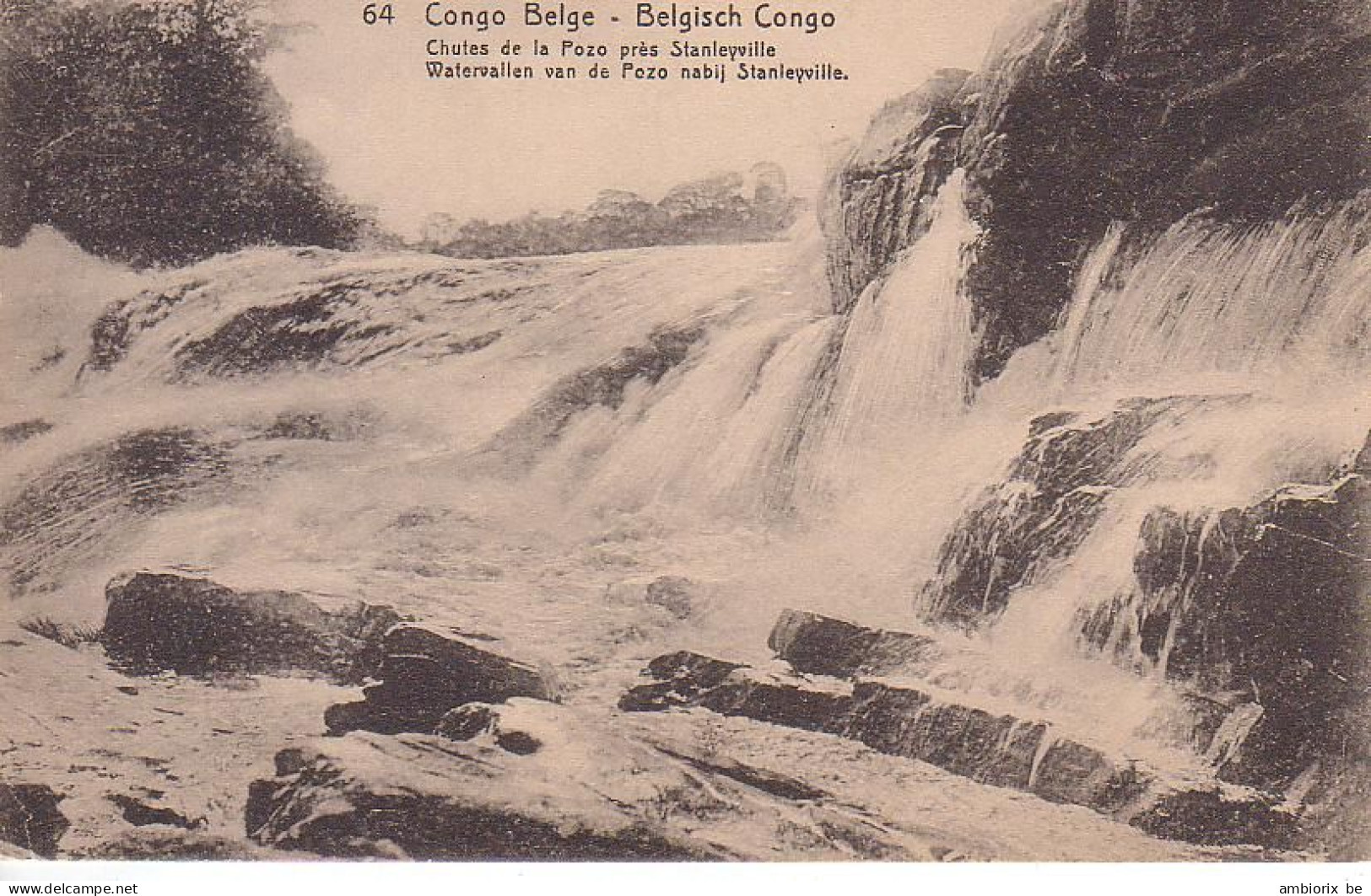 Etier Postal Congo Neuf N° 42 - 64 - Chute De La Pozo Près Stanleyville - Interi Postali