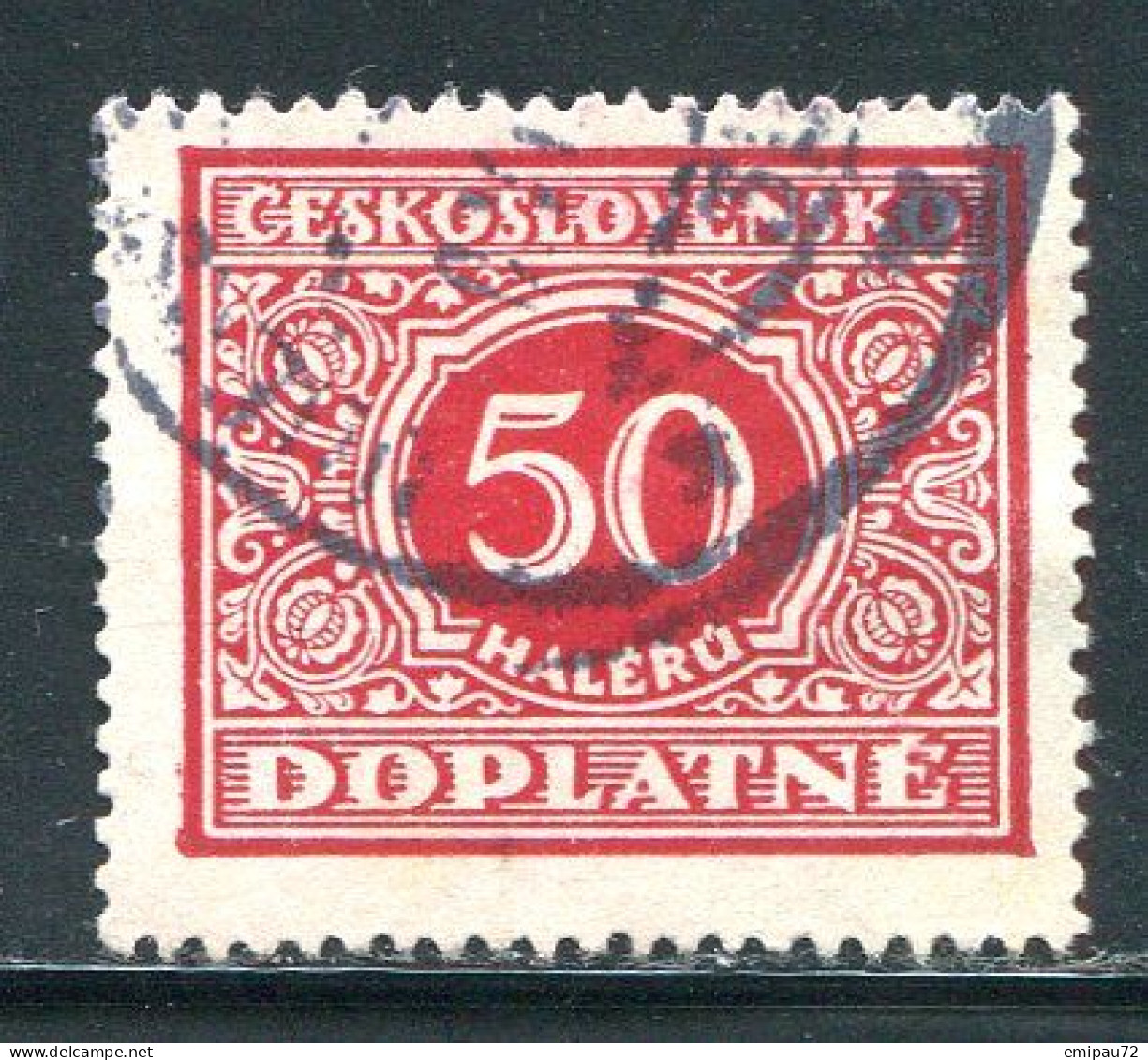 TCHECOSLOVAQUIE- Taxe Y&T N°60- Oblitéré - Postage Due