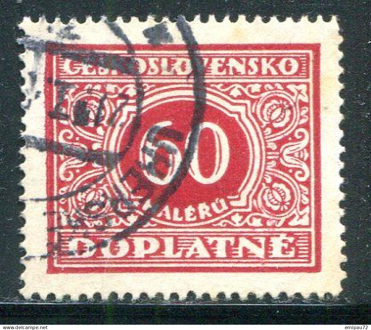 TCHECOSLOVAQUIE- Taxe Y&T N°61- Oblitéré - Postage Due