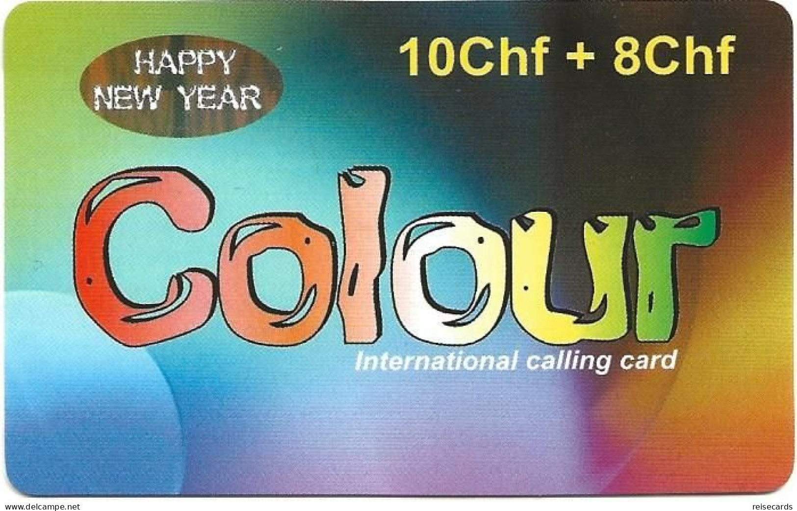 Switzerland: Prepaid Colour - Happy New Year - Suisse