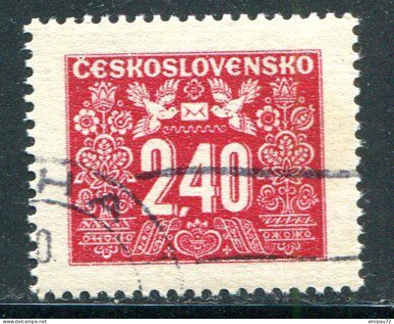 TCHECOSLOVAQUIE- Taxe Y&T N°75- Oblitéré - Timbres-taxe