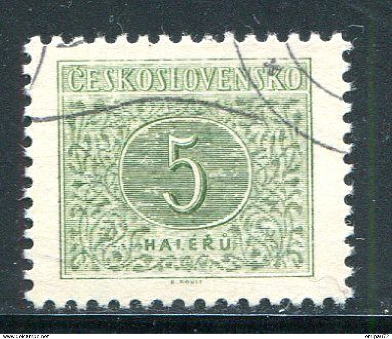 TCHECOSLOVAQUIE- Taxe Y&T N°92- Oblitéré - Timbres-taxe