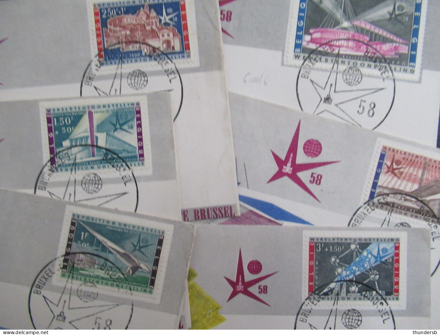 FDC 1047/52 'Expo 58' - 1951-1960