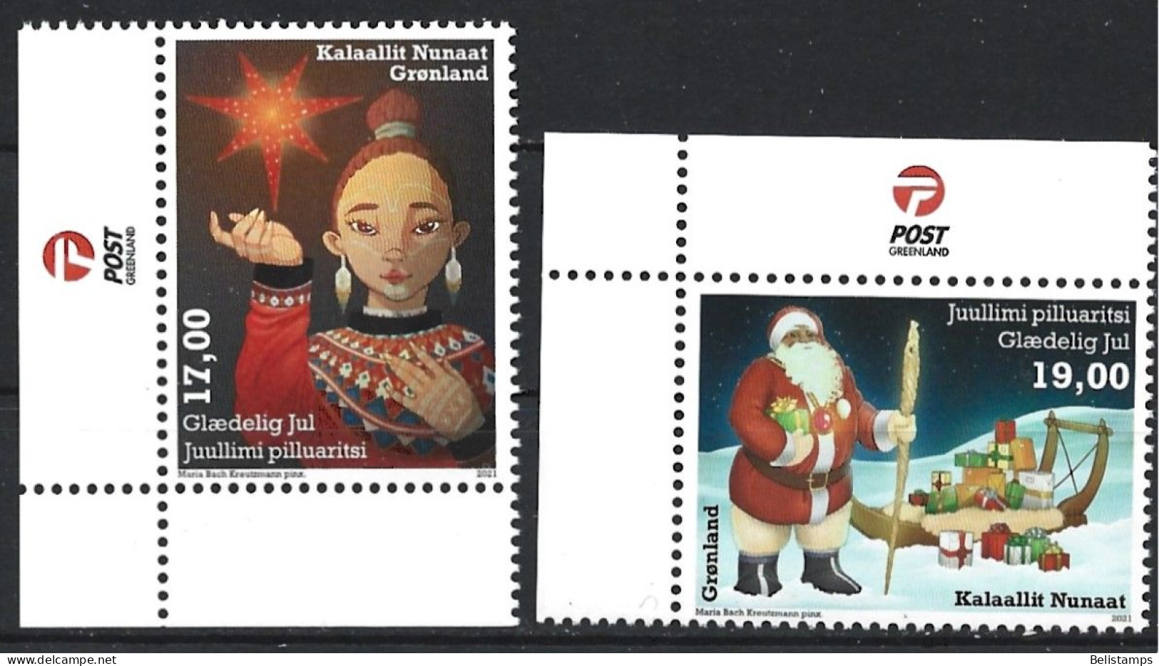 Greenland 2021. Scott #884-5 (MNH) Christmas  *Complete Set* - Ungebraucht