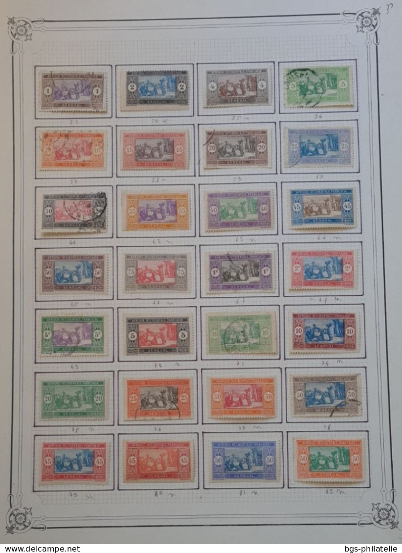 Sénégal,  Timbres Neufs * Et Oblitérés.  Cote 660€. - Collections (sans Albums)