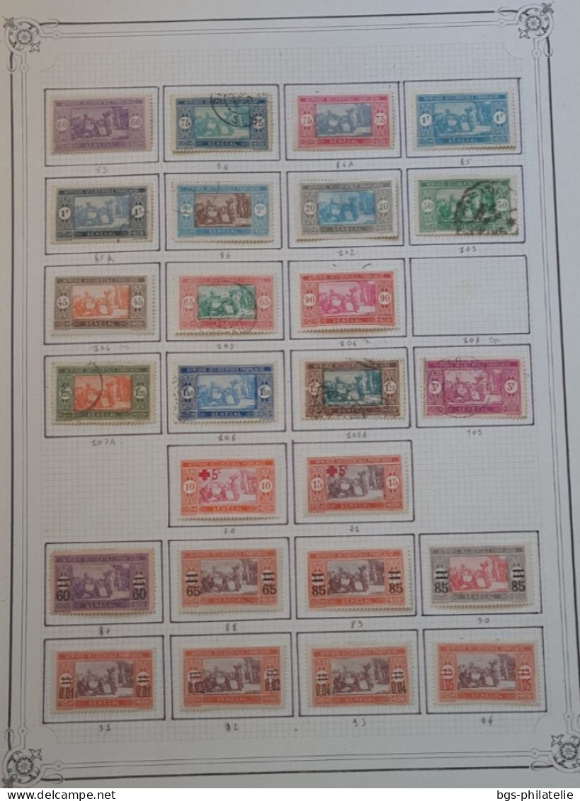 Sénégal,  Timbres Neufs * Et Oblitérés.  Cote 660€. - Collections (sans Albums)