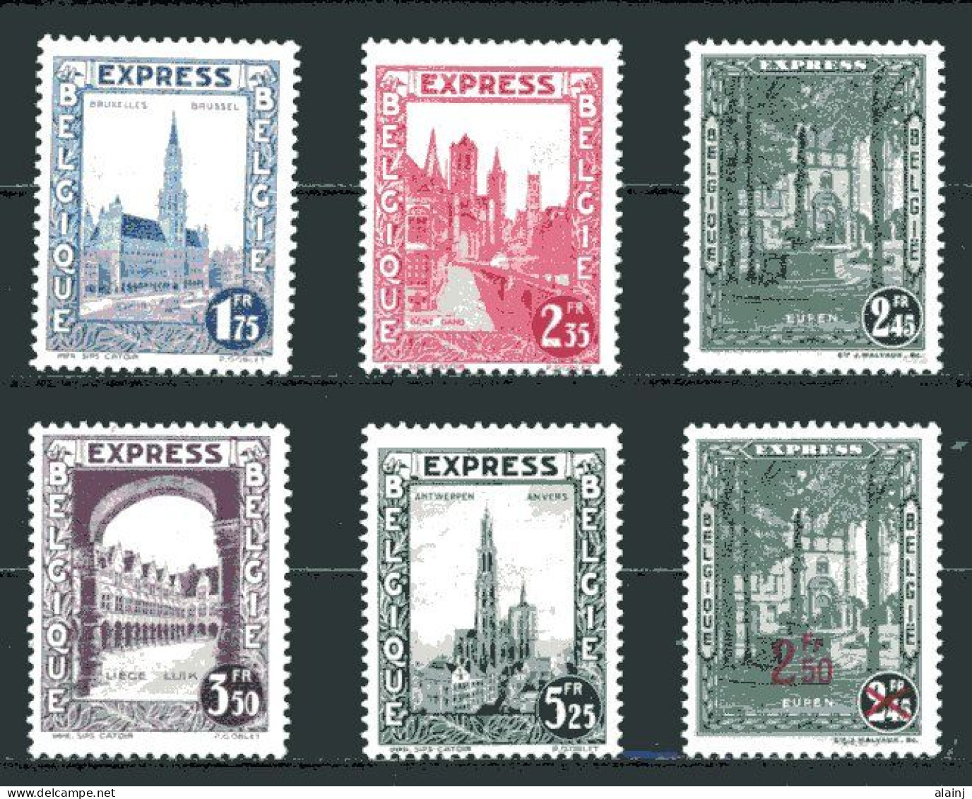 BE   292C - 292G +  292H    XX   ---   Timbres Pour Lettre Par Express  --  COB : 210 Euros - Neufs